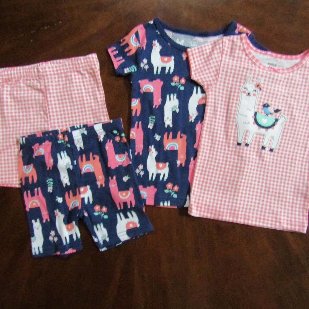 Carter's girls 4 piece summer pajamas 18 24 months